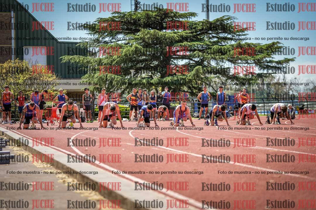 Fotos de los 100 m llanos de varones