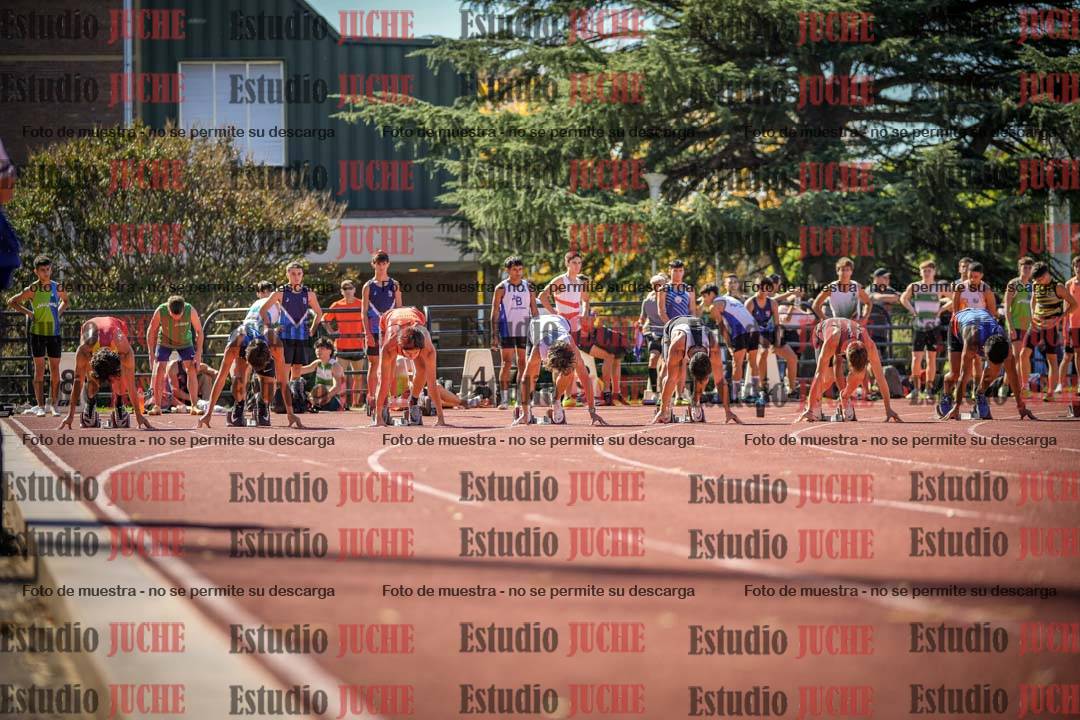 Fotos de los 100 m llanos de varones