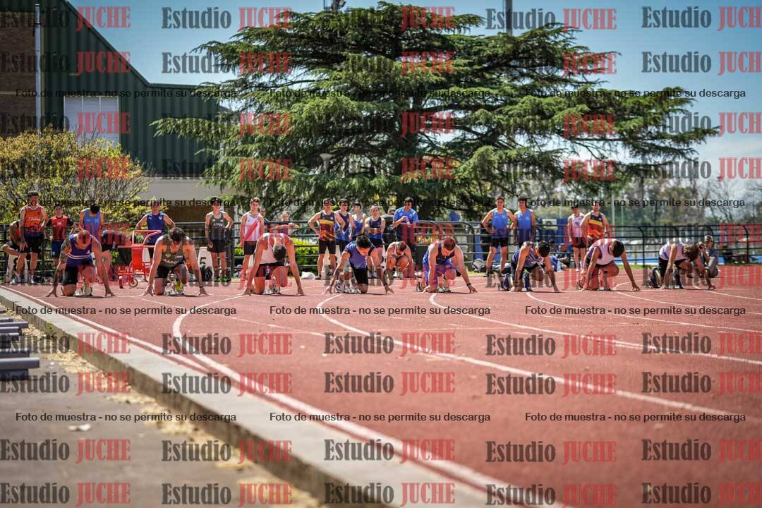 Fotos de los 100 m llanos de varones