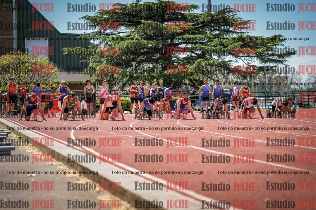 Fotos de los 100 m llanos de varones