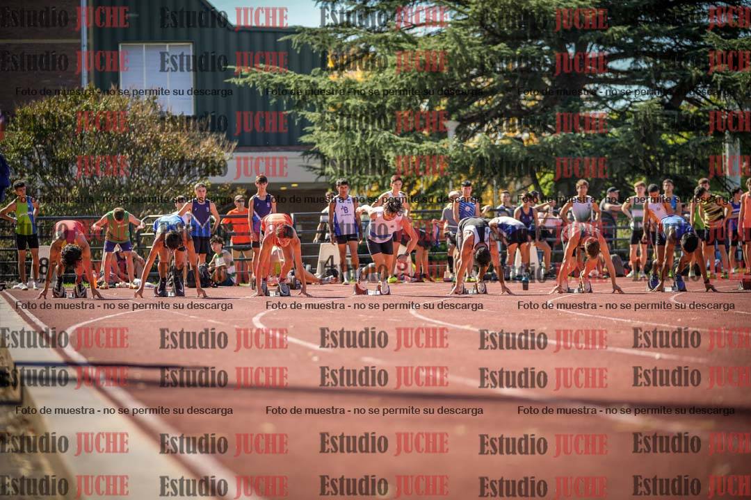 Fotos de los 100 m llanos de varones
