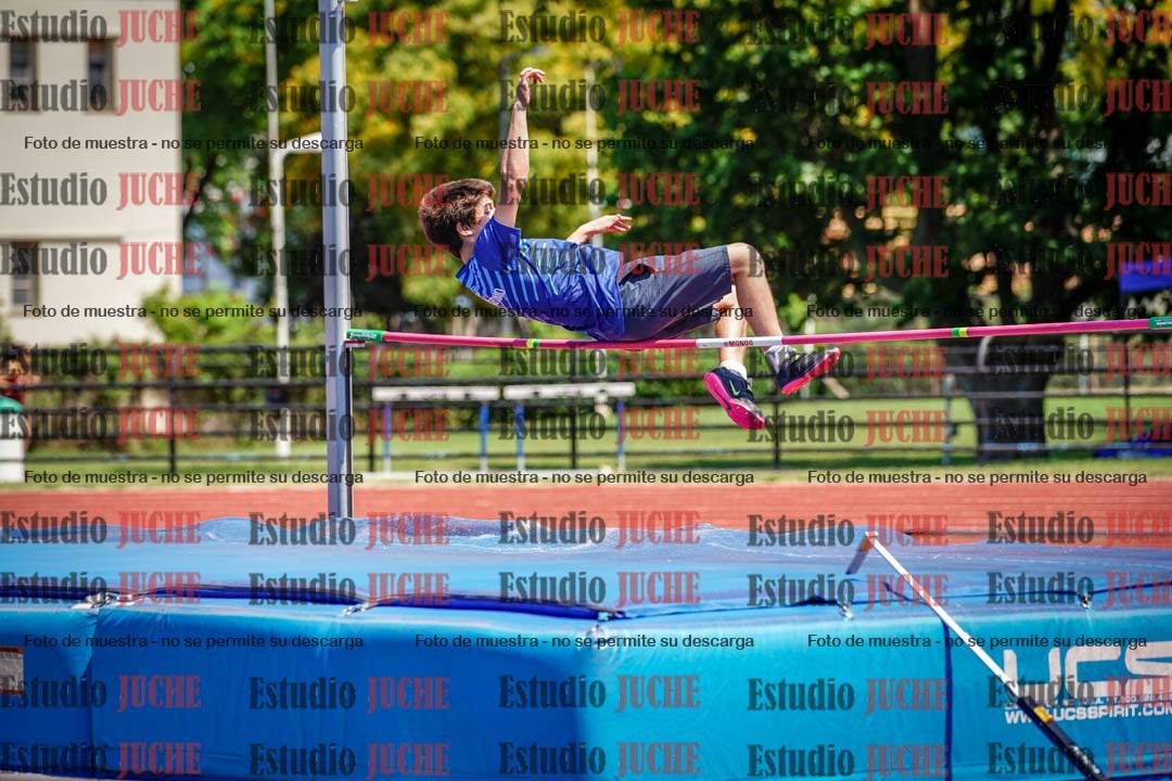Fotos del salto en alto de varones