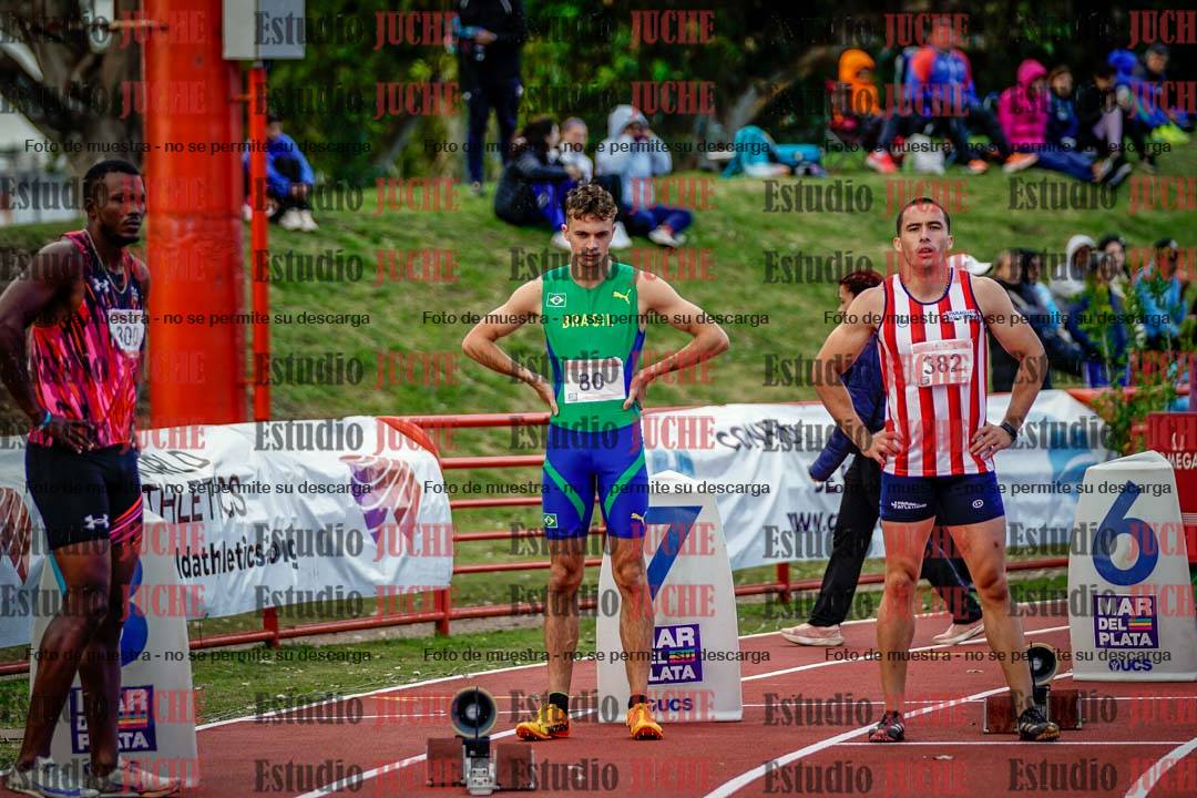 Fotos de los 200 m llanos de varones - FINAL