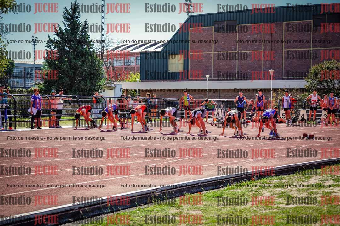 Fotos de los 100 m llanos de varones