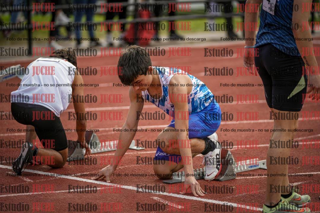 Fotos de los 100 m llanos de varones