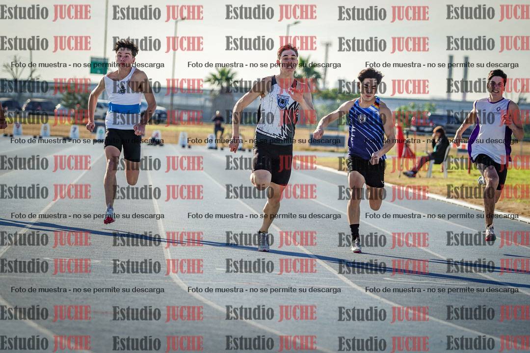 Fotos de los 100 m llanos de varones - FINAL U18