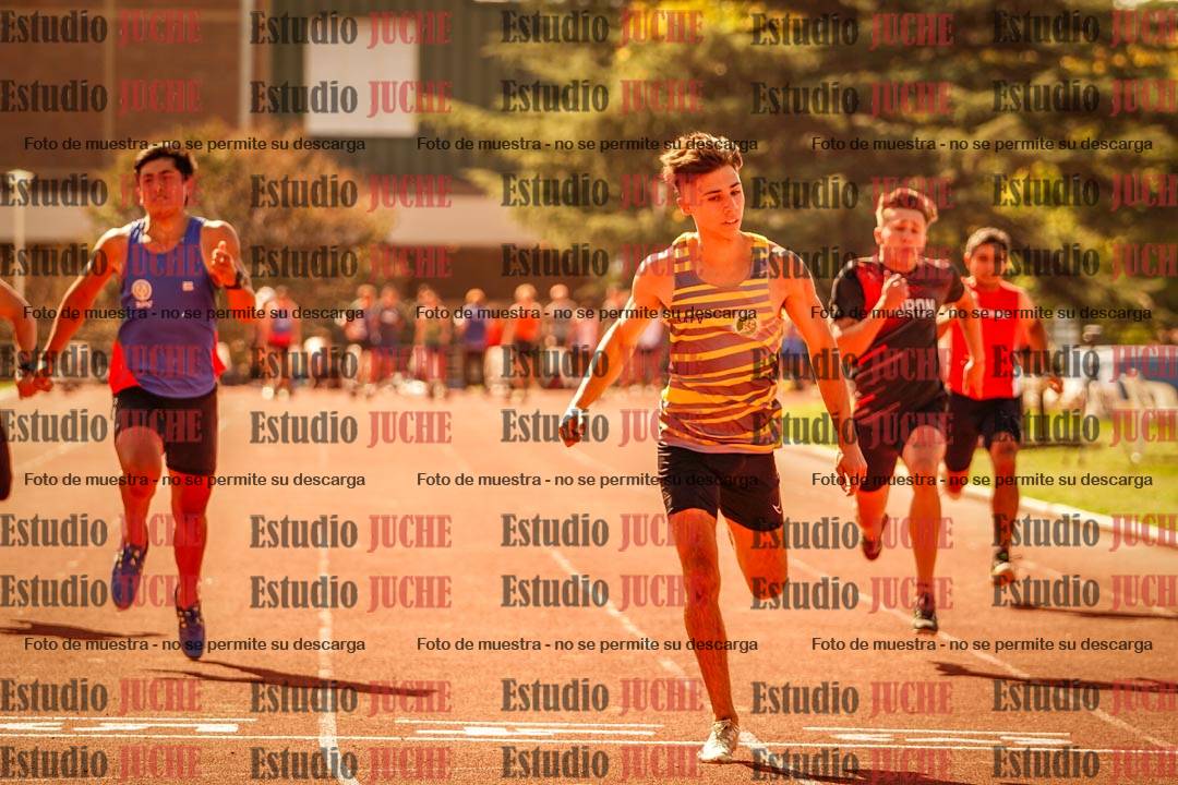 Fotos de los 100 m llanos de varones