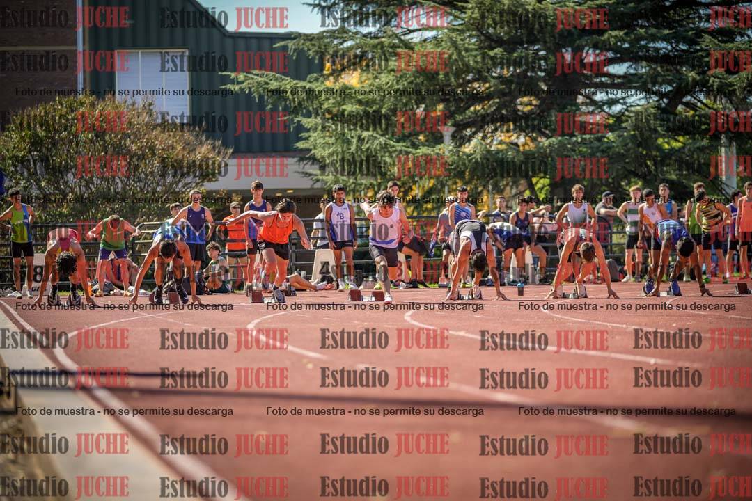Fotos de los 100 m llanos de varones