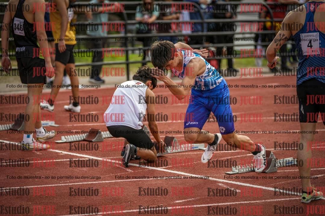 Fotos de los 100 m llanos de varones