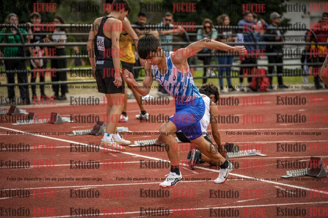 Fotos de los 100 m llanos de varones