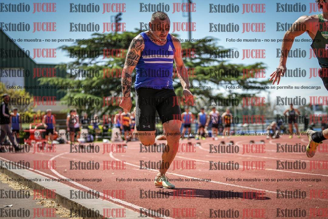 Fotos de los 100 m llanos de varones