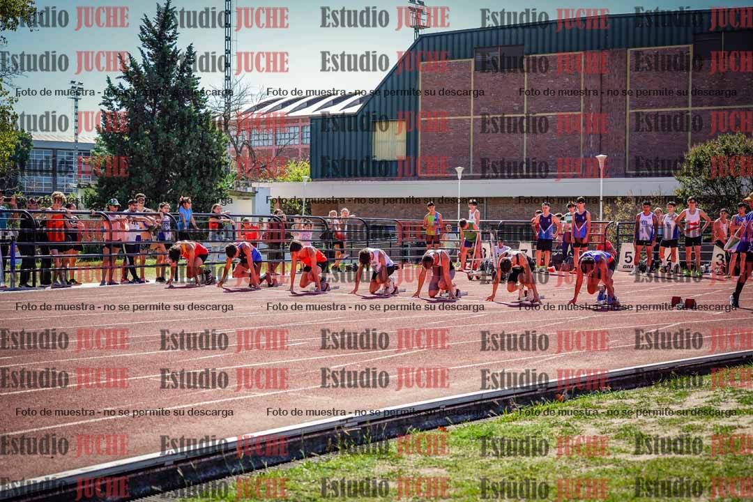 Fotos de los 100 m llanos de varones