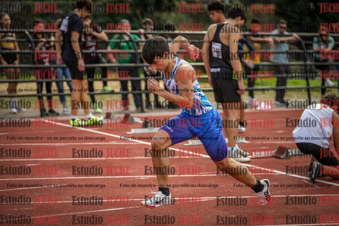 Fotos de los 100 m llanos de varones