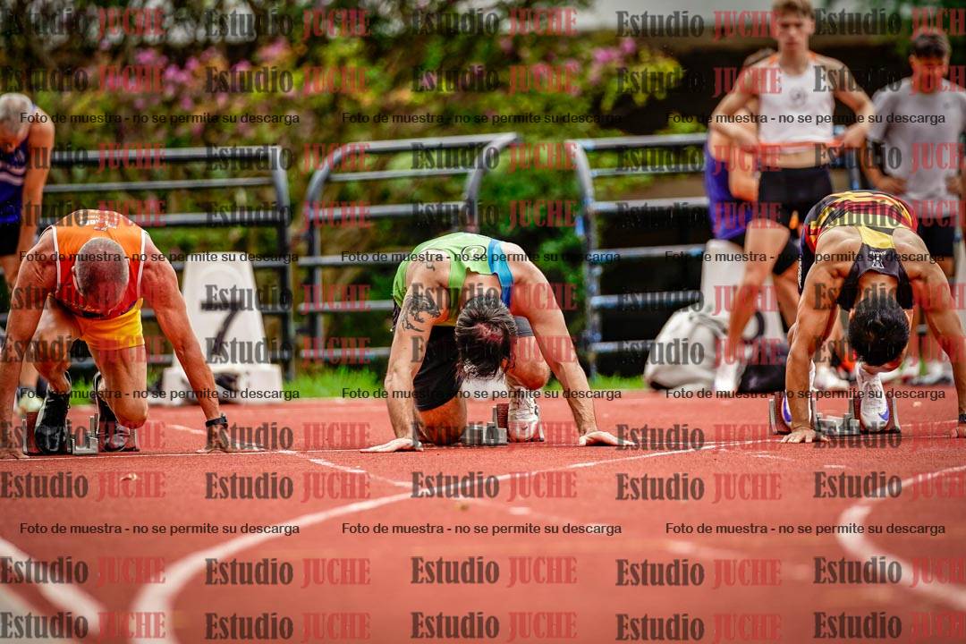 Fotos de los 100 m llanos de varones