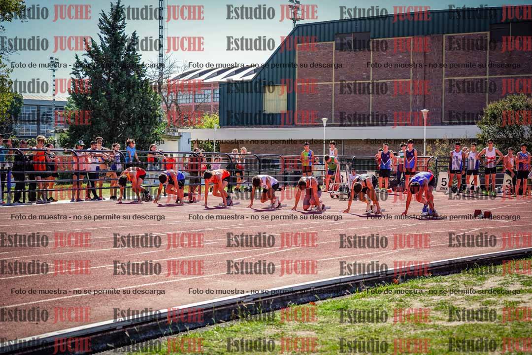 Fotos de los 100 m llanos de varones