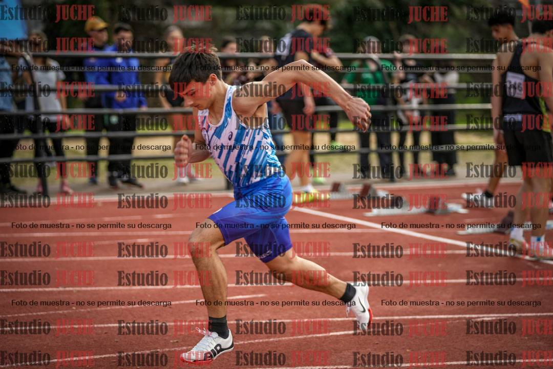 Fotos de los 100 m llanos de varones
