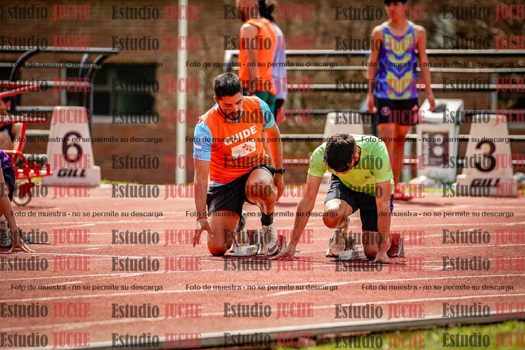 Fotos de los 100 m de varones