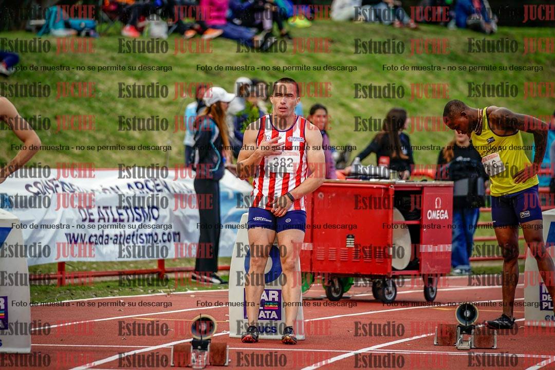 Fotos de los 200 m llanos de varones - FINAL
