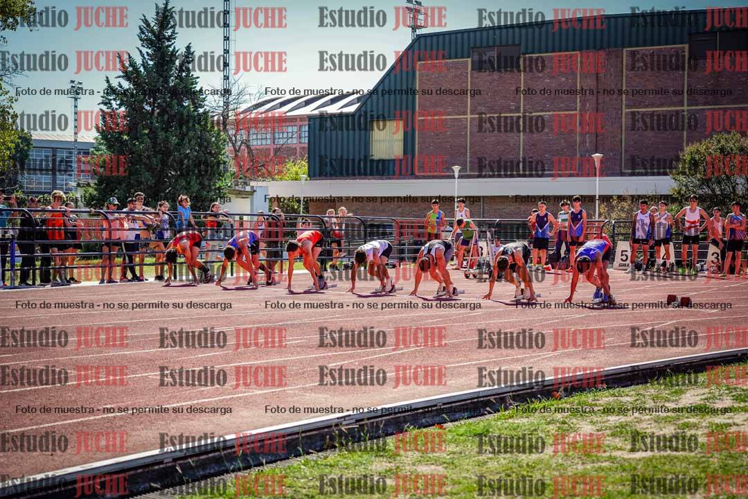 Fotos de los 100 m llanos de varones
