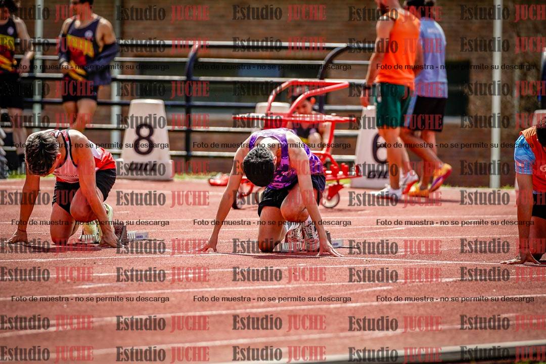 Fotos de los 100 m de varones