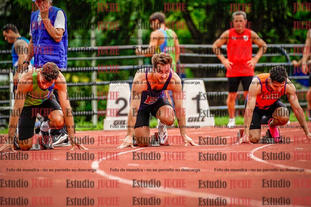 Fotos de los 100 m llanos de varones