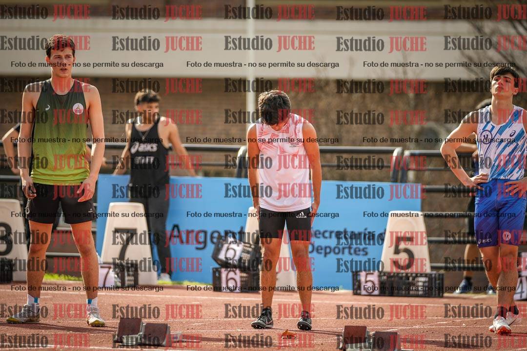 Fotos de los 100 m llanos de varones