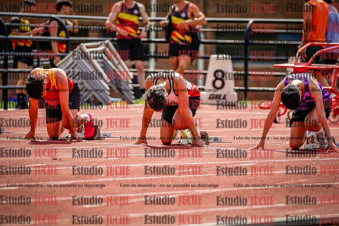 Fotos de los 100 m de varones