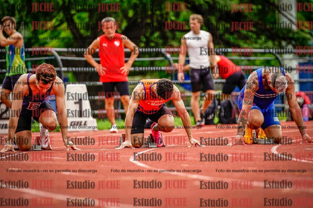 Fotos de los 100 m llanos de varones