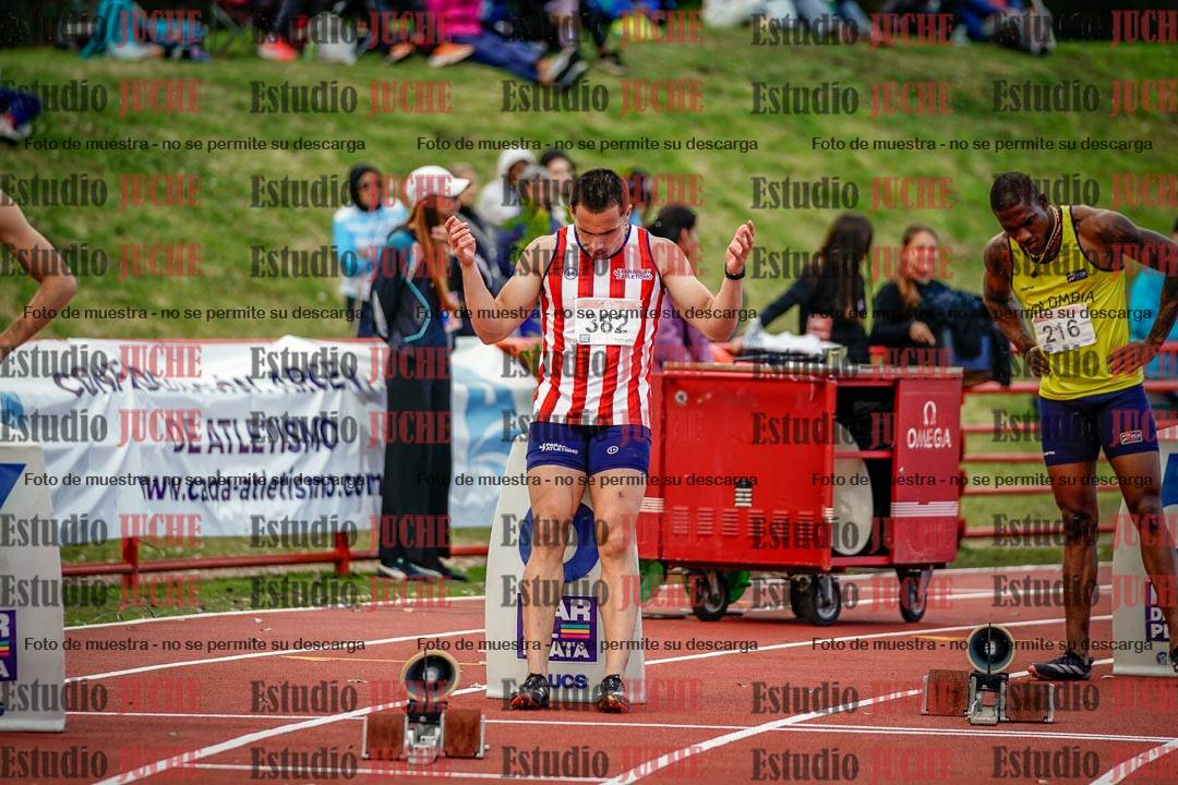 Fotos de los 200 m llanos de varones - FINAL