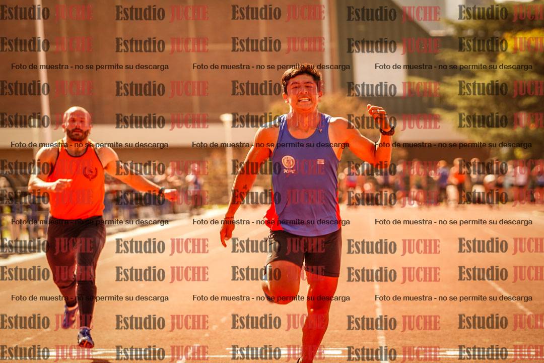 Fotos de los 100 m llanos de varones