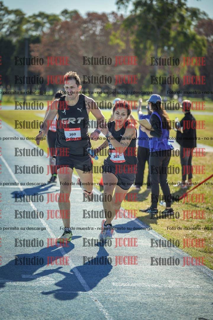 Fotos durante los relevos