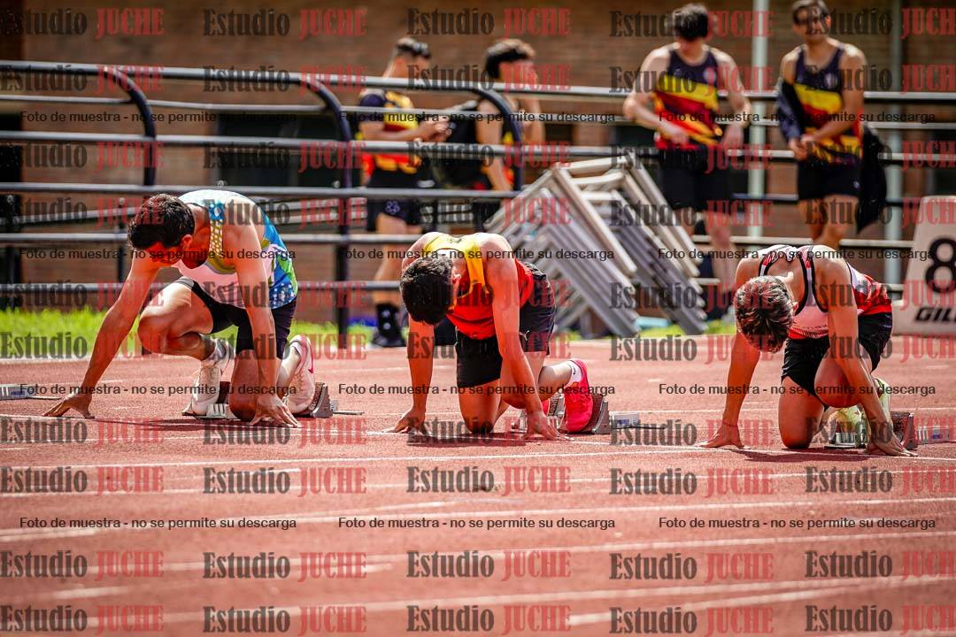 Fotos de los 100 m de varones
