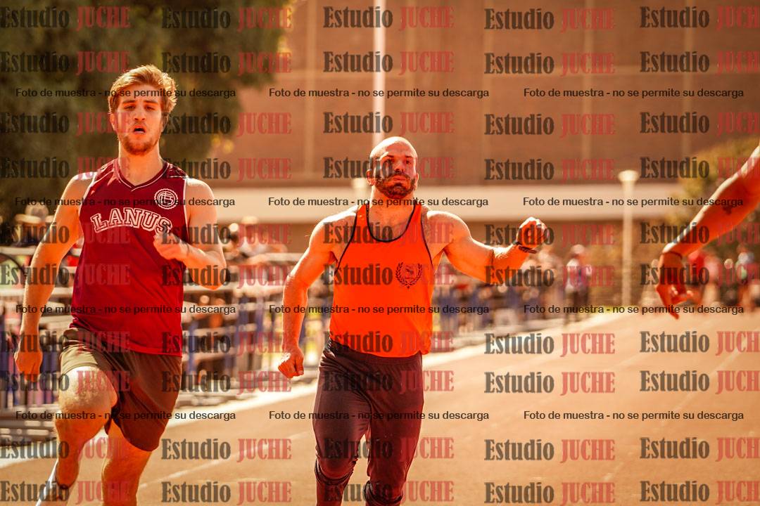 Fotos de los 100 m llanos de varones