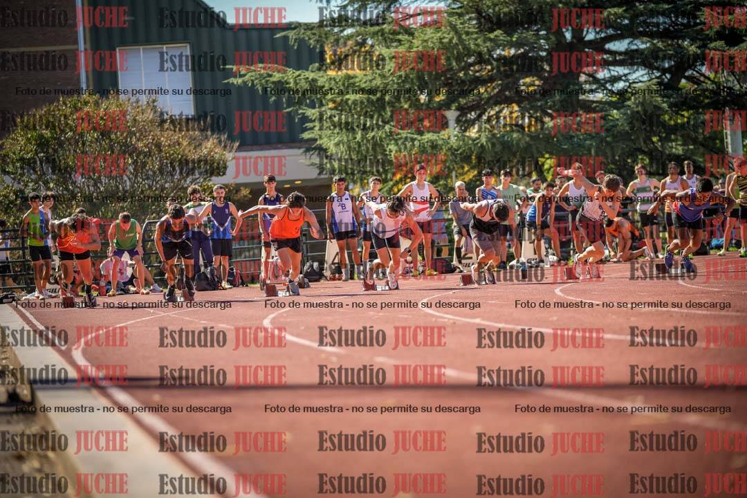 Fotos de los 100 m llanos de varones