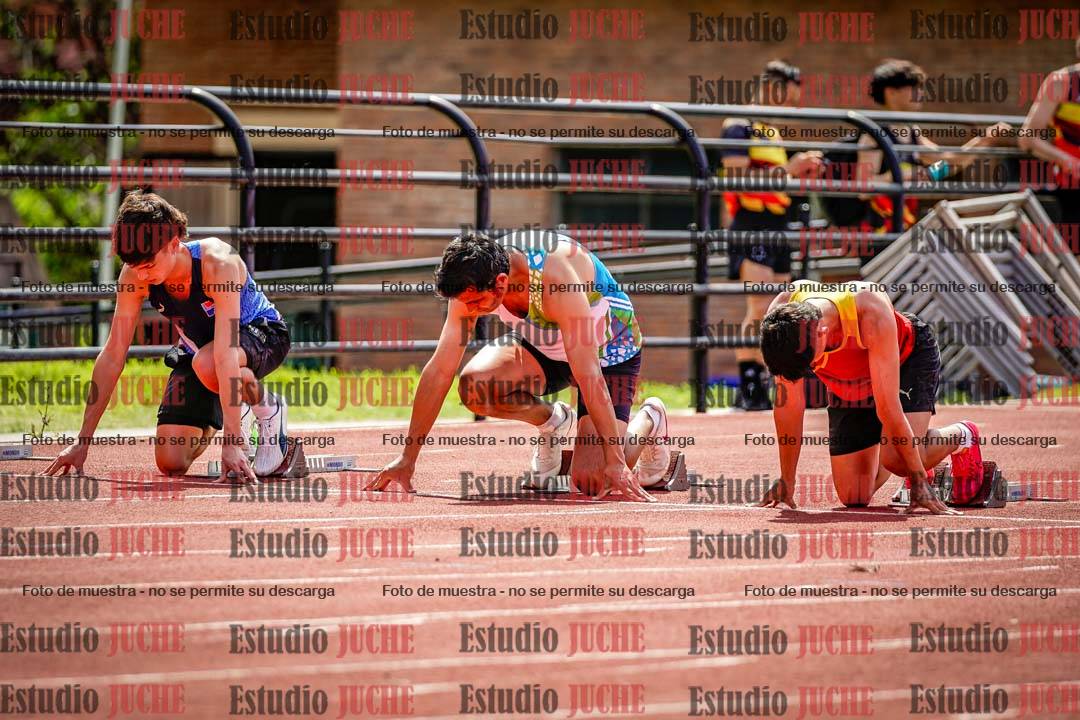 Fotos de los 100 m de varones