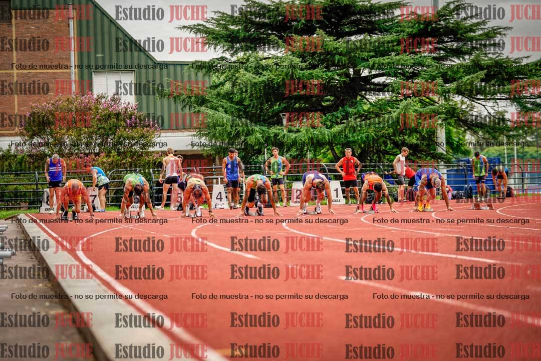Fotos de los 100 m llanos de varones