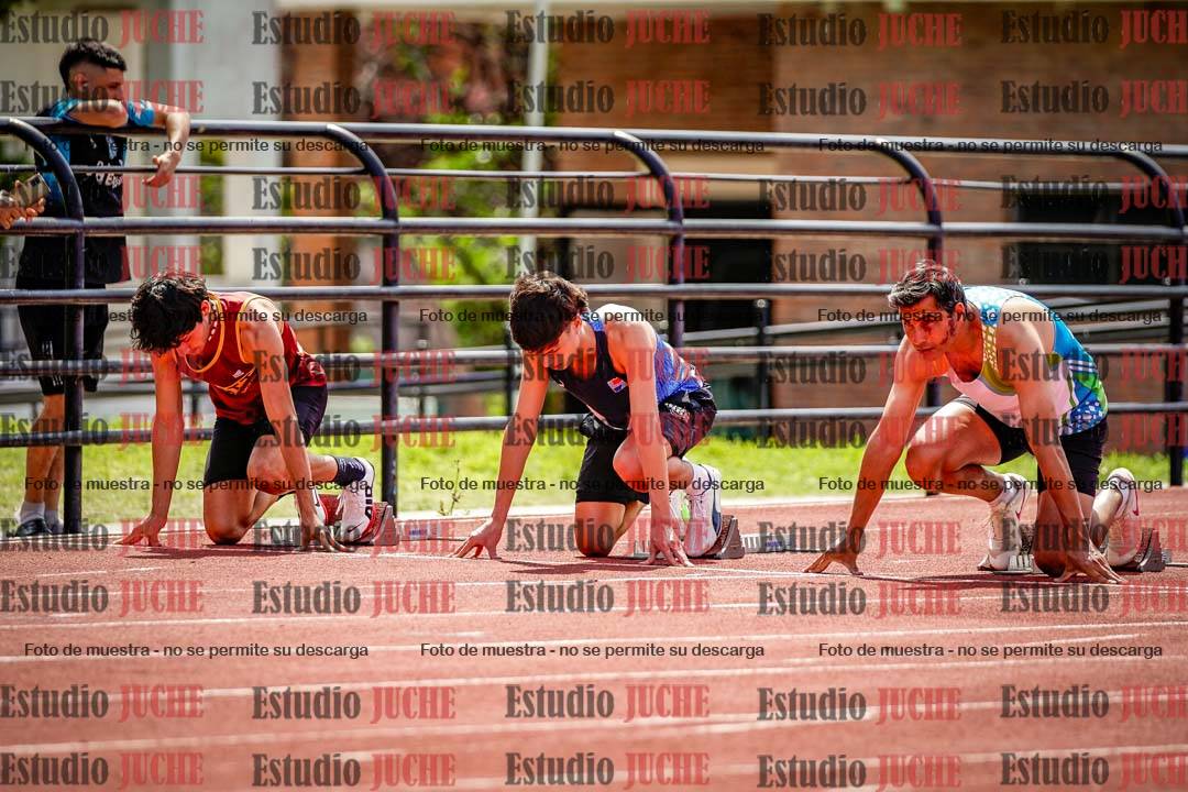 Fotos de los 100 m de varones