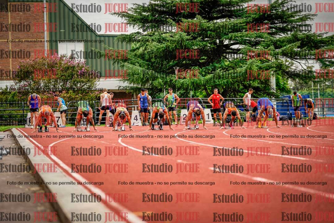 Fotos de los 100 m llanos de varones