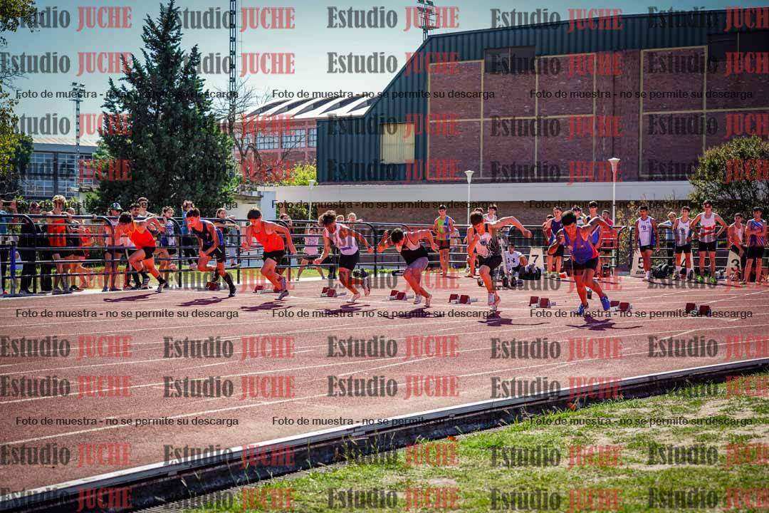 Fotos de los 100 m llanos de varones