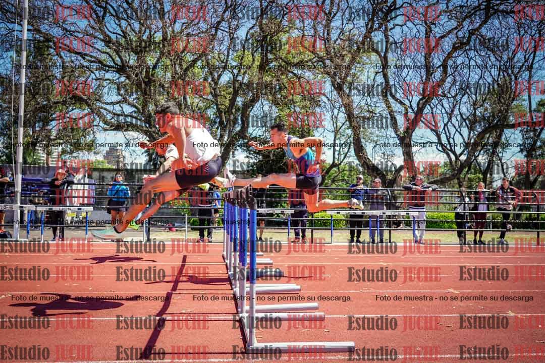 Fotos de los 110 m con vallas de varones
