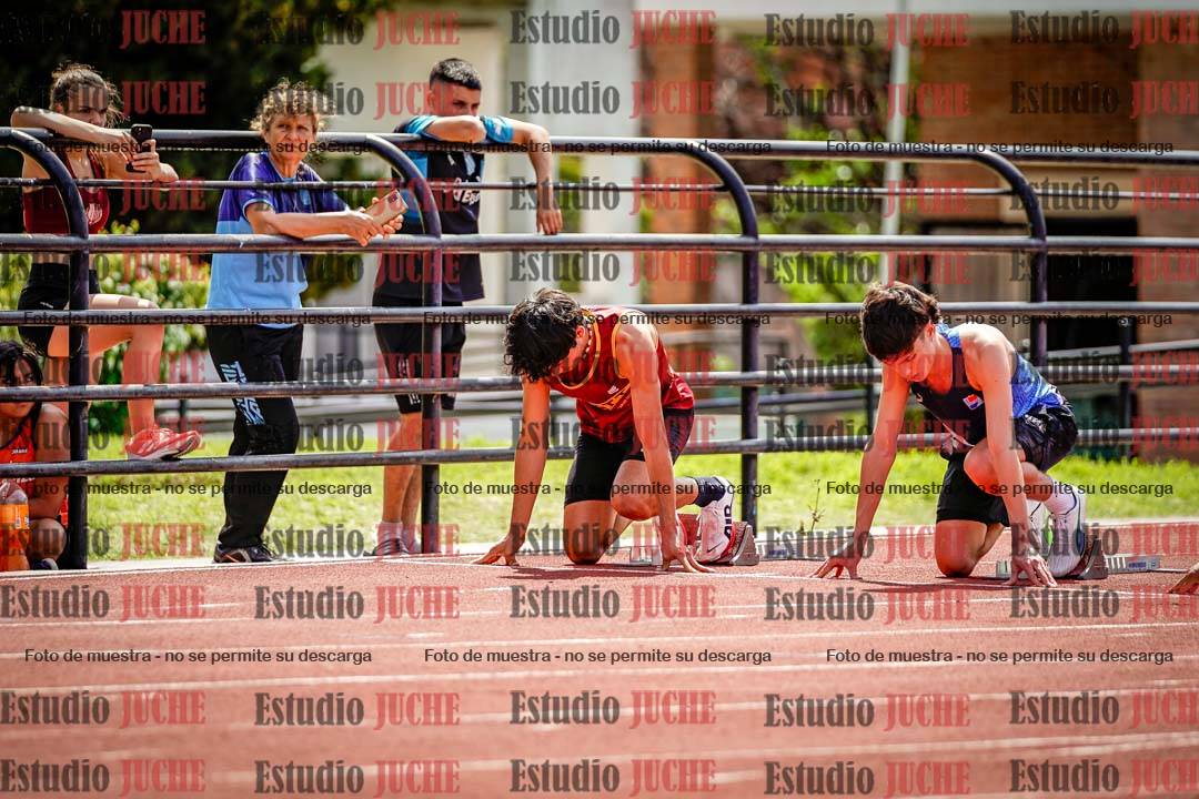 Fotos de los 100 m de varones