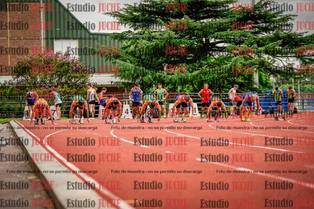 Fotos de los 100 m llanos de varones