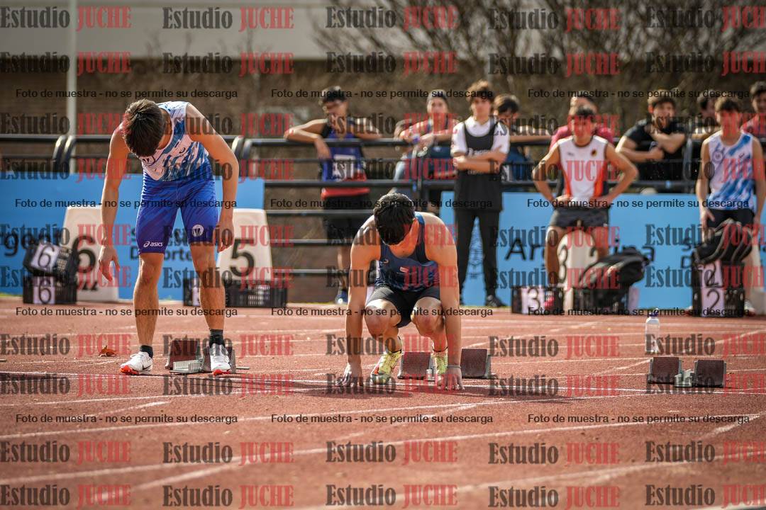 Fotos de los 100 m llanos de varones