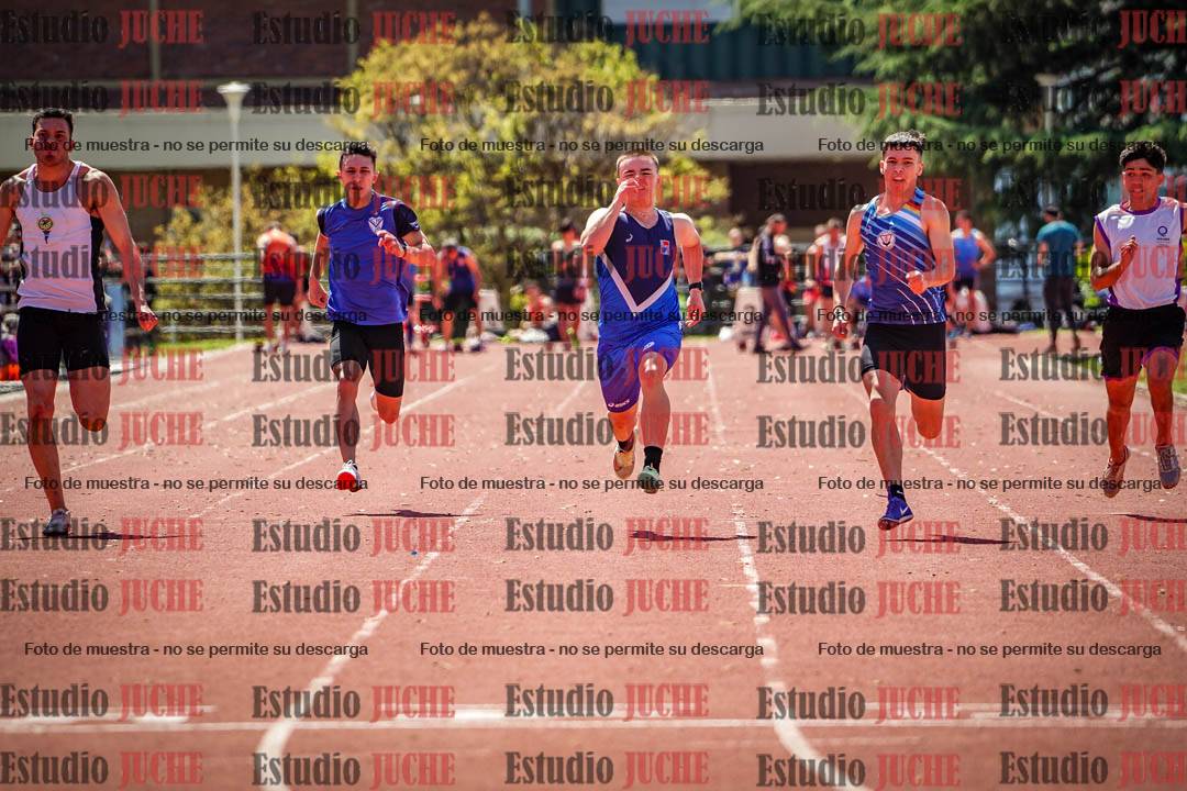 Fotos de los 100 m llanos de varones