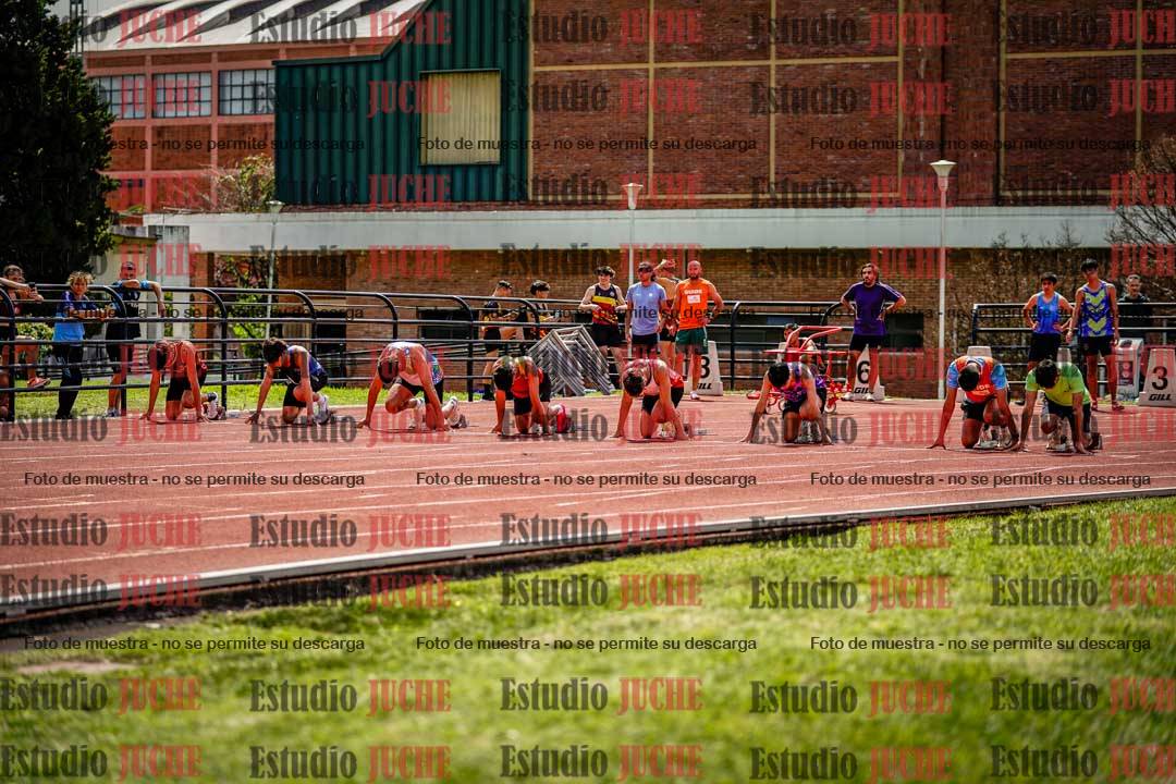 Fotos de los 100 m de varones