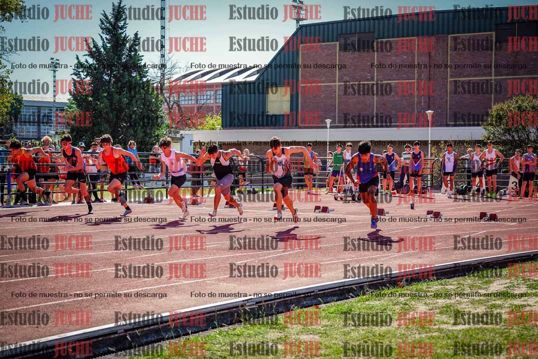 Fotos de los 100 m llanos de varones