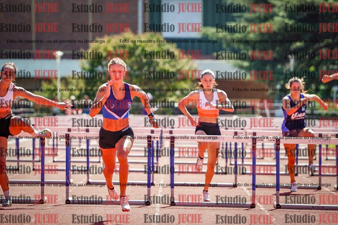 Fotos de los 100 m con vallas de mujeres