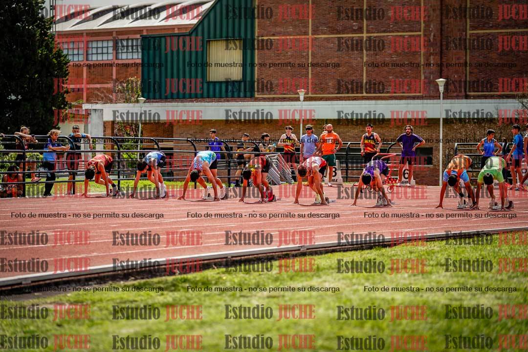 Fotos de los 100 m de varones