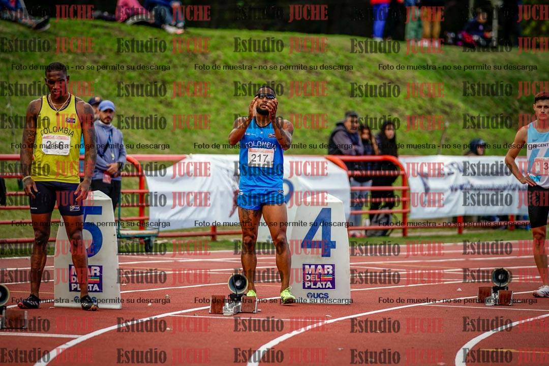 Fotos de los 200 m llanos de varones - FINAL