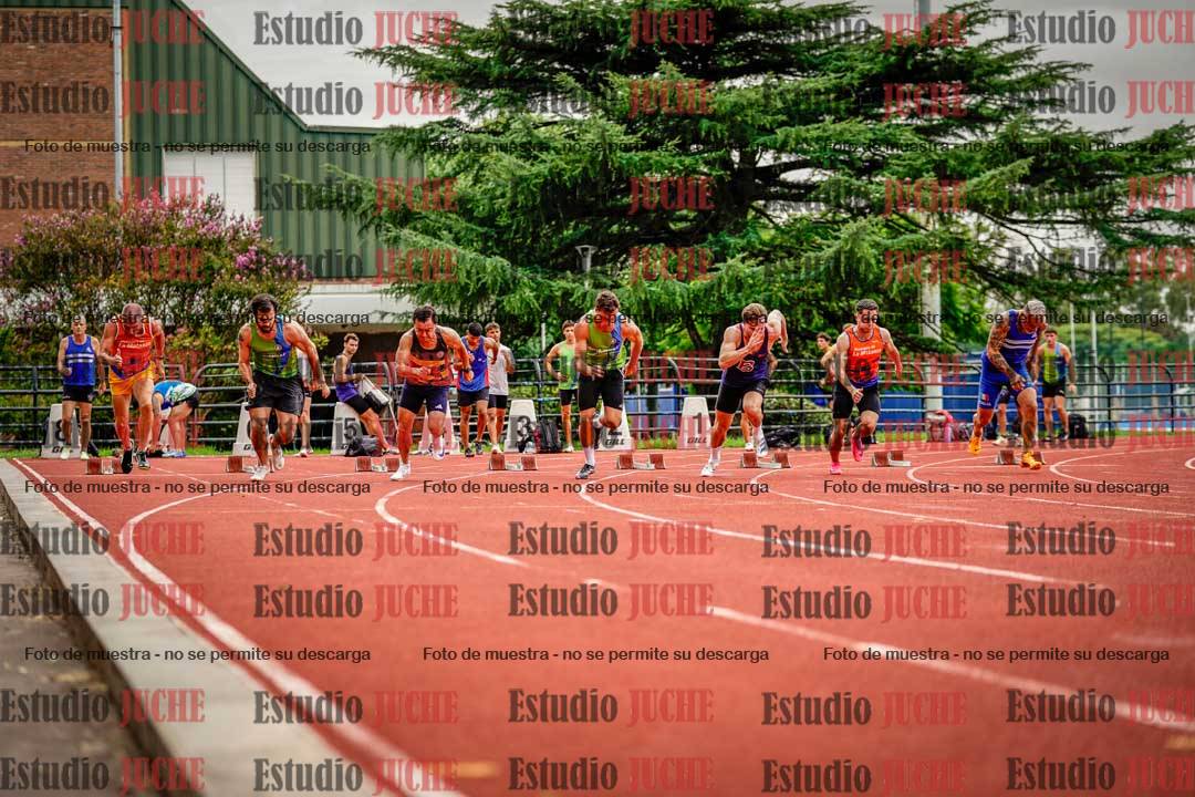 Fotos de los 100 m llanos de varones